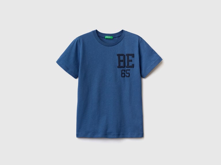 (image for) nuova collezione benetton T-shirt 100% cotone bio con logo